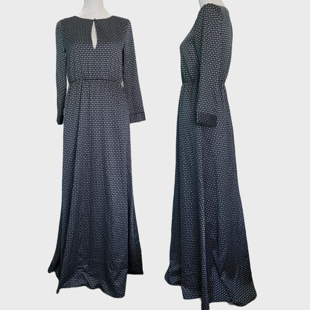 Tularosa Piper satin maxi dress patan print size S